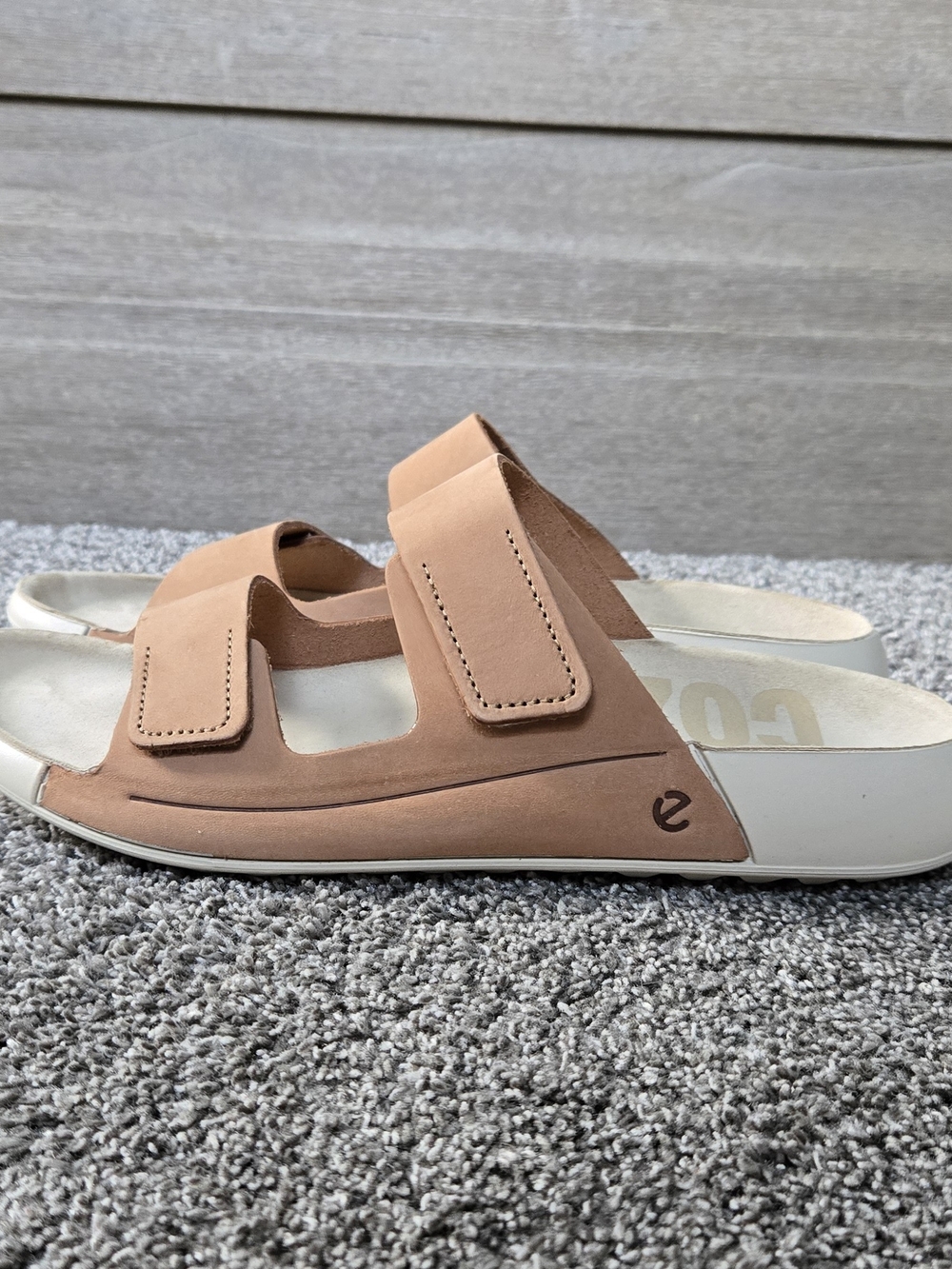 ECCO Cozmo Women's Nubuck Two-Strap Sandal NEW size EU 41 (US 10-10.5) - Picture 4 of 12